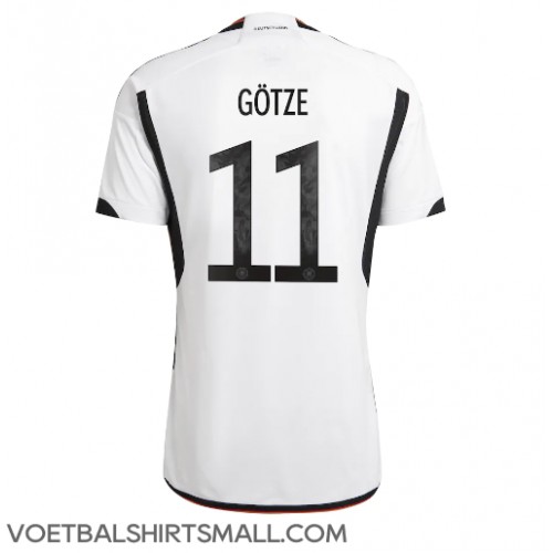 Duitsland Mario Gotze #11 Voetbalkleding Thuisshirt WK 2022 Korte Mouwen
